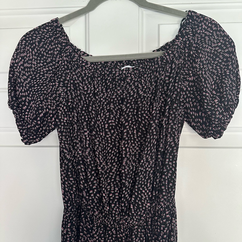 & other stories navy printed mini dress, size 36